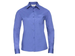 Ladies' long sleeve classic polycotton poplin shirt