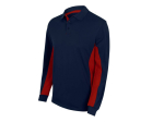 Polo bicolore manches longues