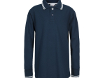 Kids’ long sleeve piqué polo shirt