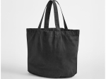 Sac shopping ovale en coton recyclé délavé