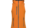 Bodywarmer femme en softshell avec capuche
