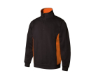 Sweat bicolore col zippé