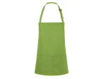 Tablier à bavette court avec boucle et poche