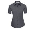Ladies' short sleeve classic polycotton poplin shirt