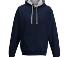 Sweat capuche contrastée