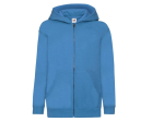 Sweat capuche grand zip enfant
