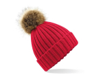 Bonnet grosse maille pop pom