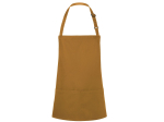 Tablier à bavette court avec boucle et poche