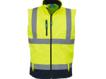 Bodywarmer softshell haute visibilité