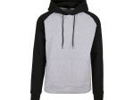 Sweat capuche manches et capuche contrastées