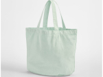 Sac shopping ovale en coton recyclé délavé