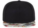 Casquette snapback motif fleuri
