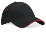 Casquette 5 panneaux bicolore