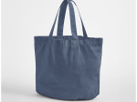 Sac shopping ovale en coton recyclé délavé