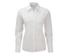 Ladies' long sleeve classic polycotton poplin shirt