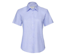 Ladies' short sleeve tailored oxford shirt
