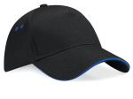 Casquette 5 panneaux bicolore