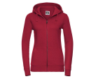 Sweat zippé femme capuche