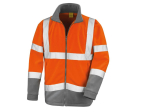 Veste micropolaire haute visibilité