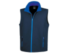 Bodywarmer softshell imprimable homme