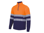 Sweat col zippé haute visibilité