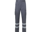 Pantalon stretch multipoches à bandes réfléchissantes