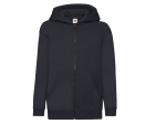 Sweat capuche grand zip enfant