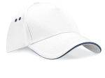 Casquette 5 panneaux bicolore