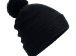 Bonnet avec pompon intérieur polaire