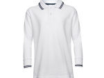 Kids’ long sleeve piqué polo shirt
