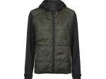 Veste bi-matière à capuche femme