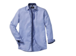 Men's long sleeve tailored contrast herringbone shirt