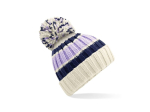 Bonnet rayé avec pompon