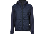 Veste bi-matière à capuche femme