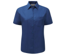 Ladies' short sleeve classic polycotton poplin shirt