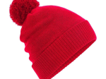 Bonnet avec pompon intérieur polaire