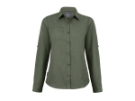 Chemise manches longues en polyester recyclé femme