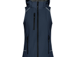 Bodywarmer femme en softshell avec capuche