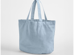 Sac shopping ovale en coton recyclé délavé