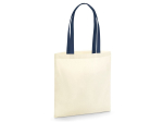Sac organique en coton canvas avec anses contrastées
