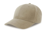 Casquette 6 pans mid visor faux suède