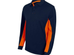 Polo bicolore manches longues