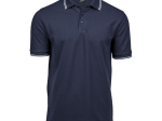 Polo homme col et manches contrastés