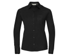 Ladies' long sleeve classic pure cotton poplin shirt