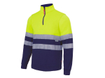 Sweat col zippé haute visibilité