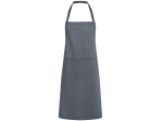Tablier à bavette en polycoton avec poche