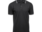 Polo homme col et manches contrastés
