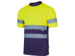 T-shirt technique bicolore haute visibilité