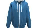 Sweat capuche zippé contrasté