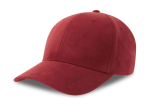 Casquette 6 pans mid visor faux suède